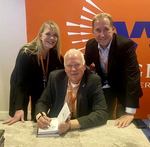 Eric and Laura Hutter with retirement author Tom Hegna